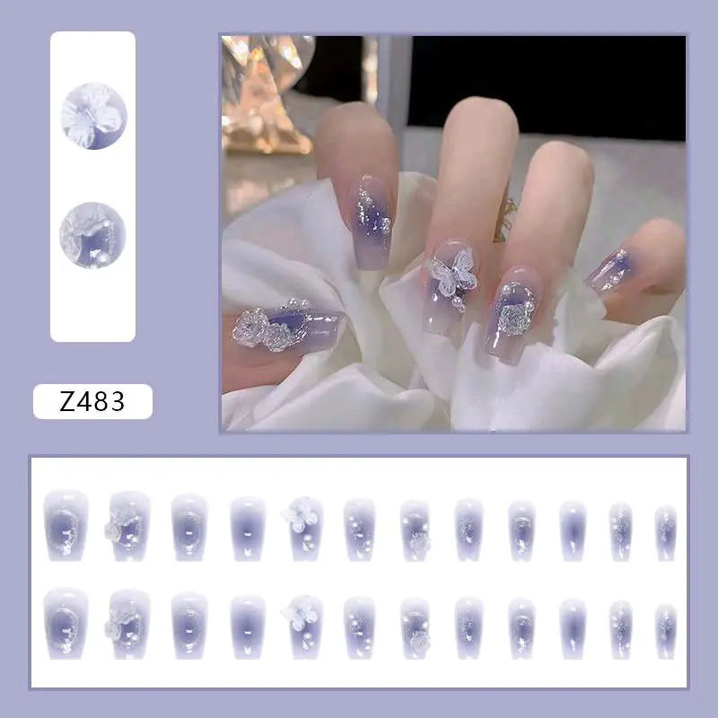 BỘ NAILS ĐÍNH CHAM BƯỚM Z483 0