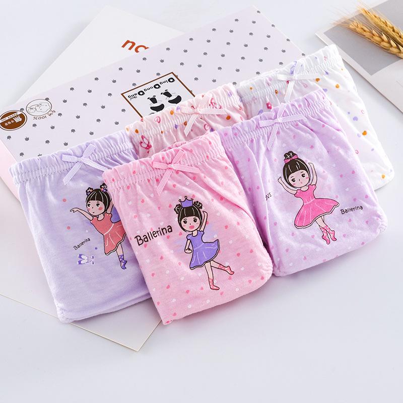 Quần Dài Lót Bé Gái, Chất Liệu Cotton Mềm Mại Và Thoáng Khí, In Hình Hoạt Hình, Đóng Hộp, Thích Hợp Cho Trẻ Em, Quần Dài, Quần Đùi, Không Kẹp PP, 7-37kg, Hàng Mới Về 4