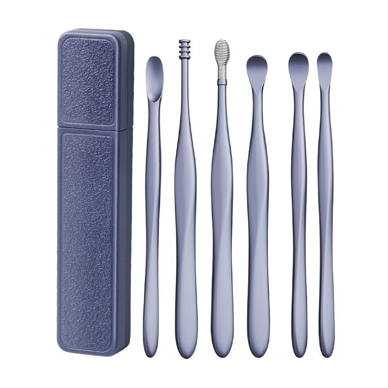 Product Introduction of 6pcs/Set Ear Cleaning Kit Ear Picking Tool Set Pocket Ear Wax Remover Cleaner Spoon Protector Ear Pick Organizer Case 27