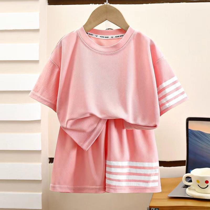 Product Introduction of BarongKids【COD】Baby Kids Terno Sando Suit For Boy Girl T-shirt W/shorts Waffle For 0-7 Years Old baby Minimalist Design 2 Piece Set Casual Work Sports OOTD Unisex For Child Summer Outfit Indoor Outdoor Wear 14