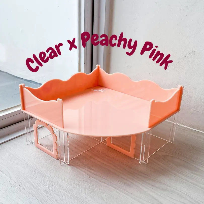 Clear x Peachy Pink