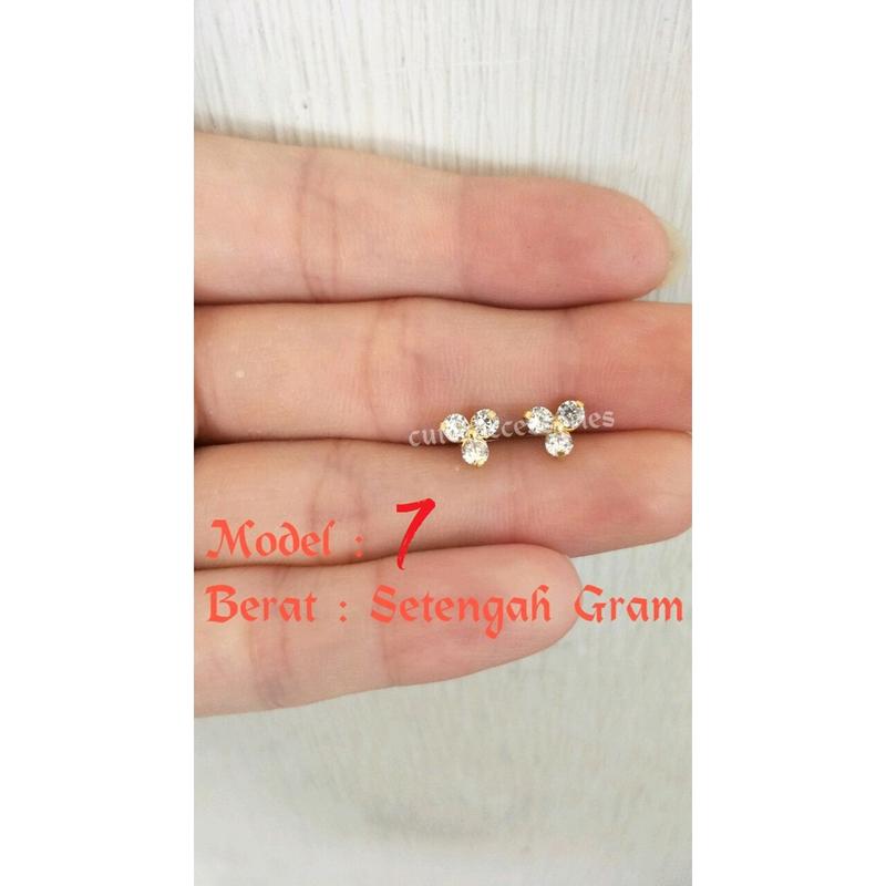 Anting giwang titanium anti luntur & karat 0