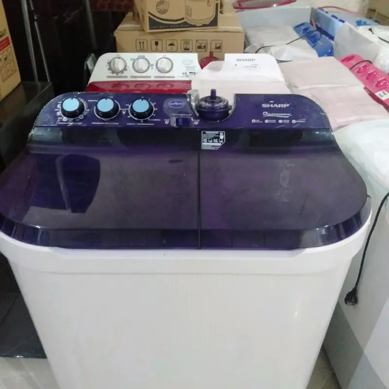 mesin cuci 2 tabung sharp 10 kg ES-t1090 2