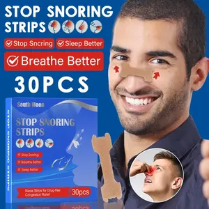Nasal Strips Anti-Snoring Nasal Strips Penghilang Dengkuran & Hidung Tersumbat Solusi Tidur Nyenyak Tanpa Obat Mengurangi Dengkuran & Membantu Hidung Tersumbat, Tidur Lebih Nyenyak 30pcs