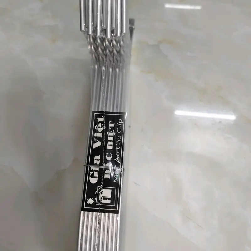 MÓC NHÔM ĐẦU TRÒN NHÃN MÀU ĐEN HIỆU GIA VIỆT HÀNG DẦY 3.6 ly chiều dai cay móc 40cm 7