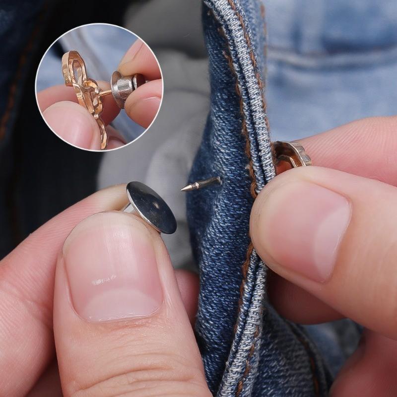 Product Introduction of Flower Shape Waist Buckles for Loose Jeans Skirts DIY Clothes Accessories Waist Closing Artifact Sewing-free Adjustable Retractable Floral Snap Button 21