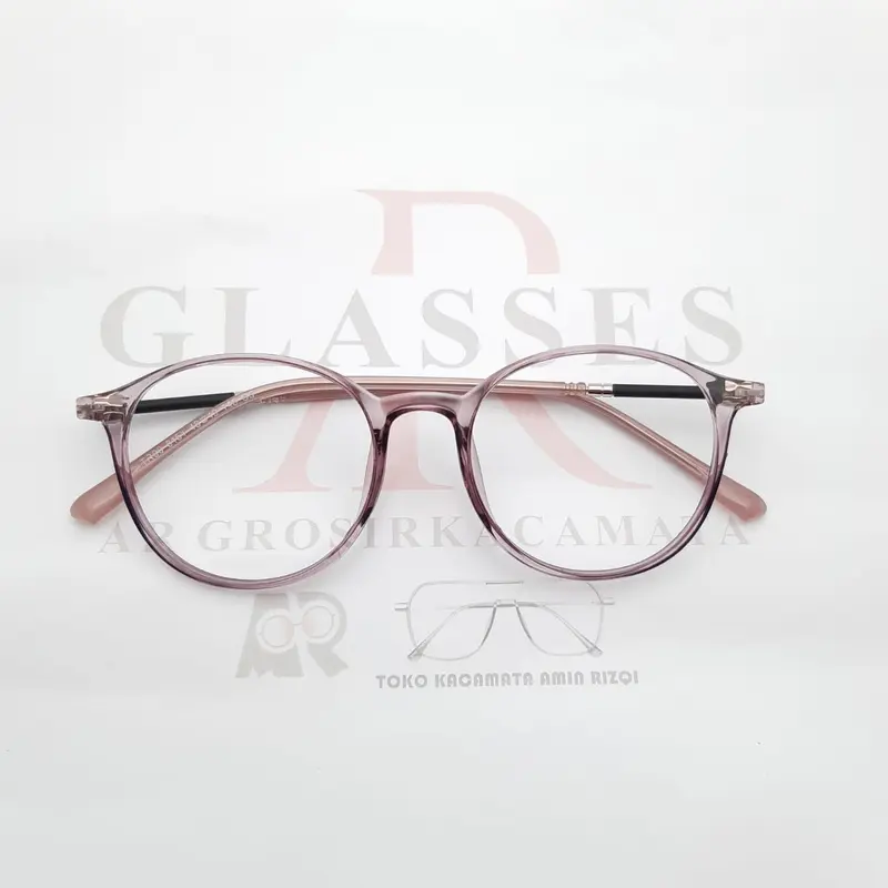 kacamata Fashion Lentur tr90 AR8151 Perempuan Laki-laki Biru Blueray Frame Lensa Photocromic Putih Eyewear Bluecromic Hitam Glasses 5