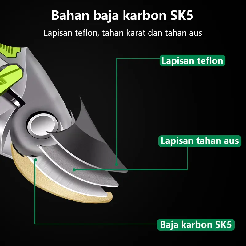 ISKU Gunting Dahan 8 Inch Dan Ranting Bunga Tanaman Gunting Kebun/Pruning Shears Alat Potong Dahan Gunting Tanaman 2