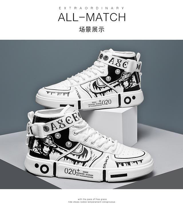Product Introduction of Spring And Autumn Boys' Shoes Boys AJ High-Top Sports Sneakers 8 Years 9 Big Kids 11 Children 10 White Shoes Girls 19
