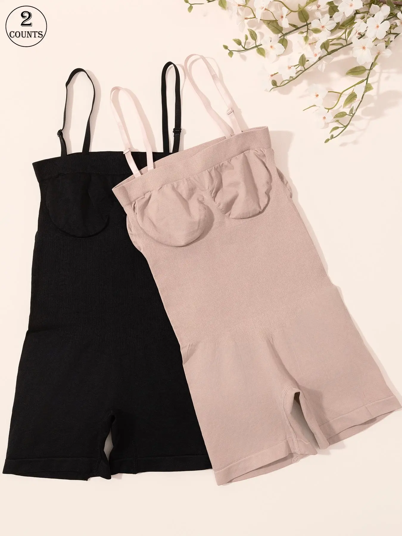 Women's Solid Racer Back Shapewear Bodysuit, Breathable Comfortable Shaper, Tummy Control Butt Lifter, Ladies Shapewear for Daily Wear