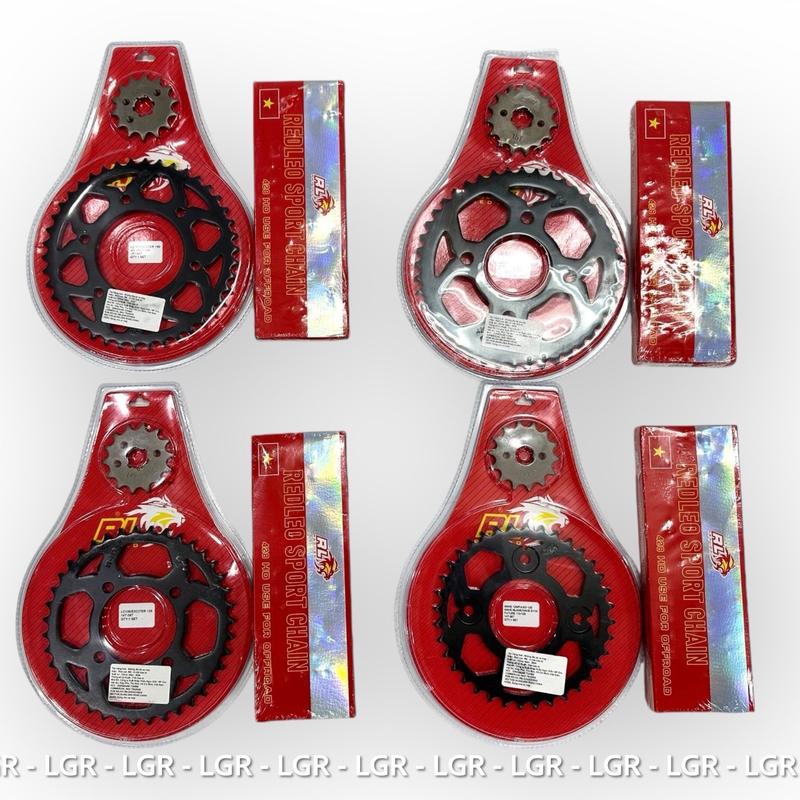 Nhông Sên Dĩa Redleo Sên Vàng 428HD Chính Hãng Redleo Dành Cho Exciter150 Winner Exciter135 Wave RS Phụ Tùng Phụ Kiện Xe Máy