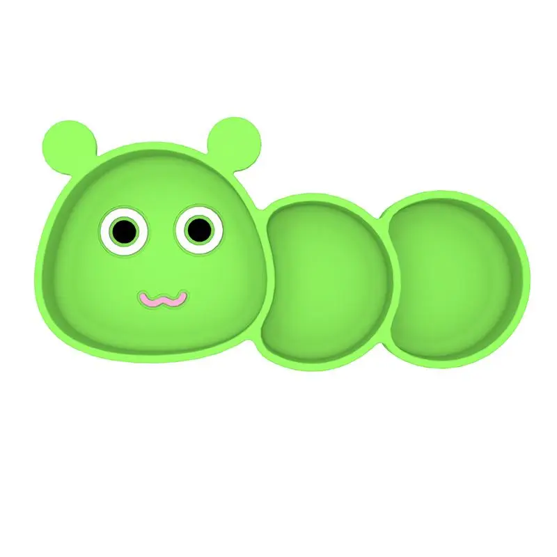 Cute Cartoon Design Silicone Suction Bowl, Baby Feeding Training Bowl, Suction Cup Feeding Training Bowl for Baby Boys and Girls 0