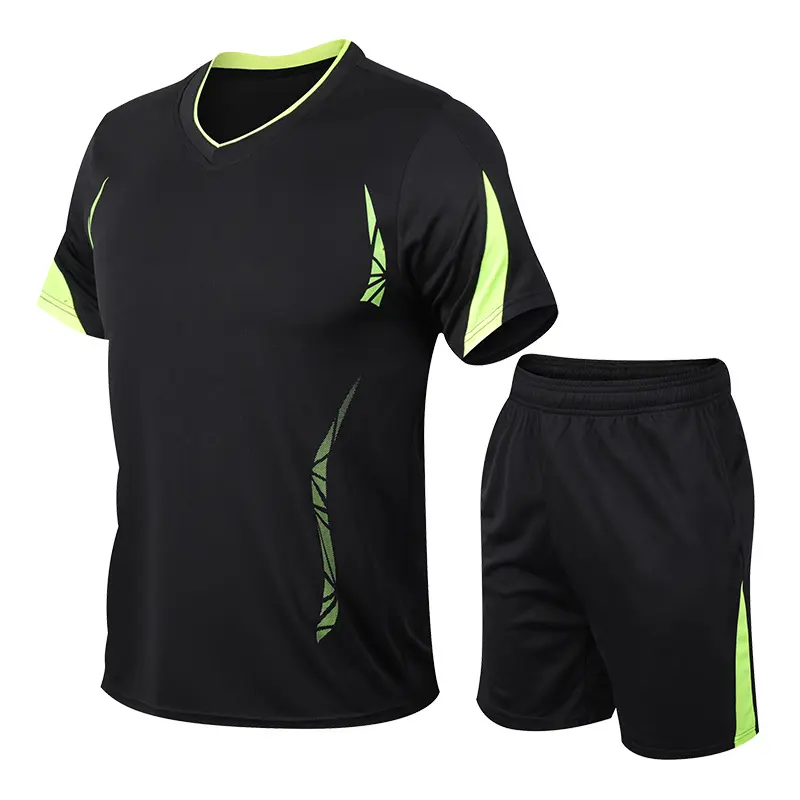 2020 New Outdoor Sports Quick-Dry Set Short Sleeve Jacket Men's Cross-Border E-commerce Running Clothing Men's Clothing