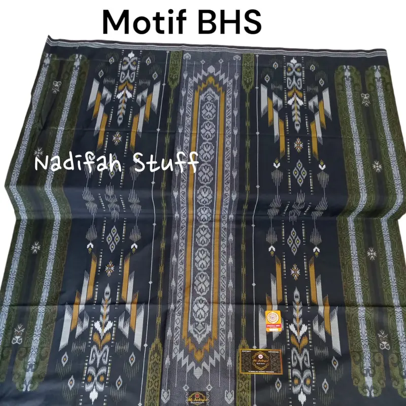 Al anbiyaa Black Series Sarung Pria Dewasa Motif BHS ARDAN Katun Nyaman 2