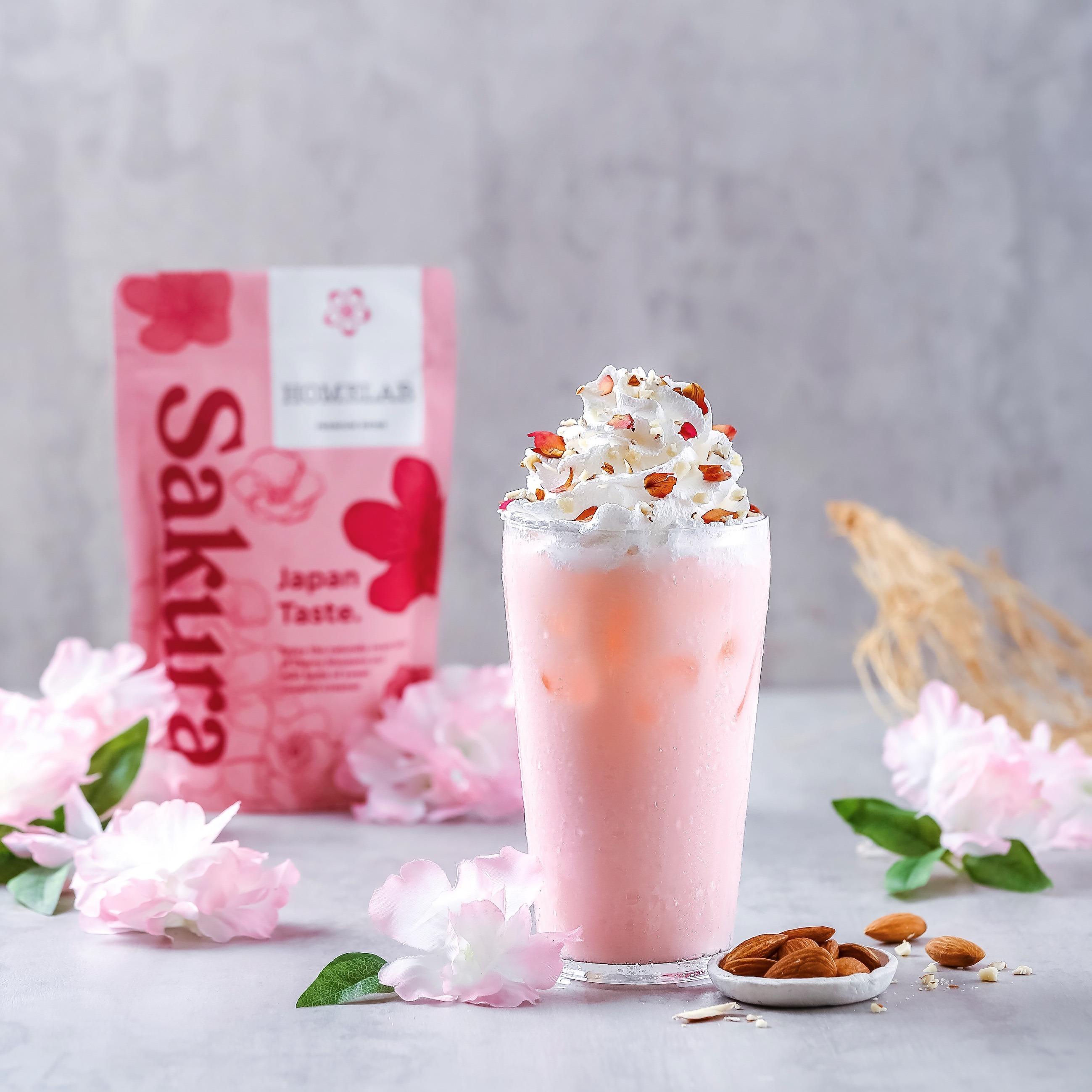 Bubuk Minuman Sakura Latte Premium Powder 200G 8