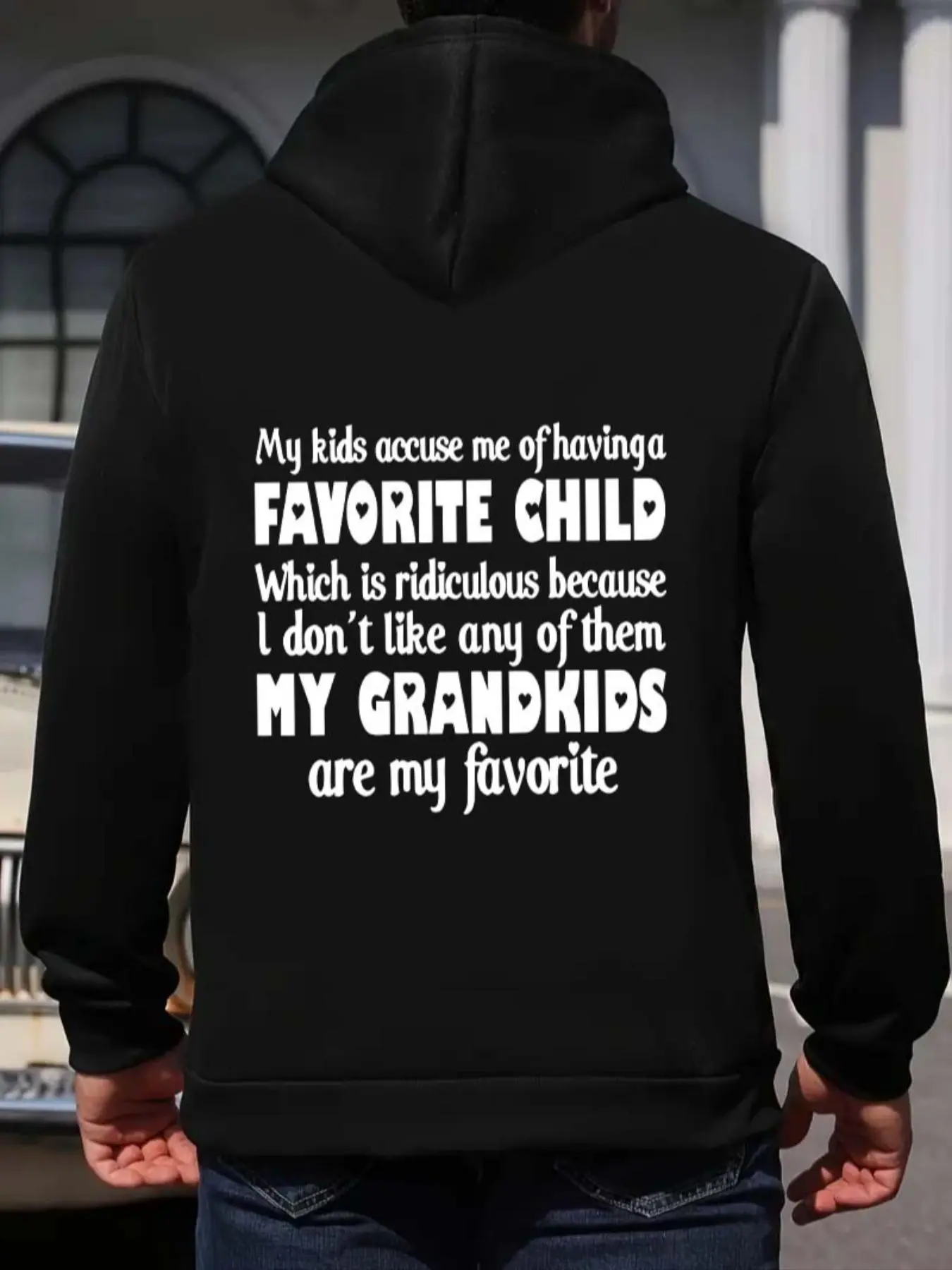 Men's Letter Print Drawstring Hoodie, Casual Regular Fit Long Sleeve Pocket Hooded Sweatshirt for Fall & Winter, Men's Top for Daily Wear