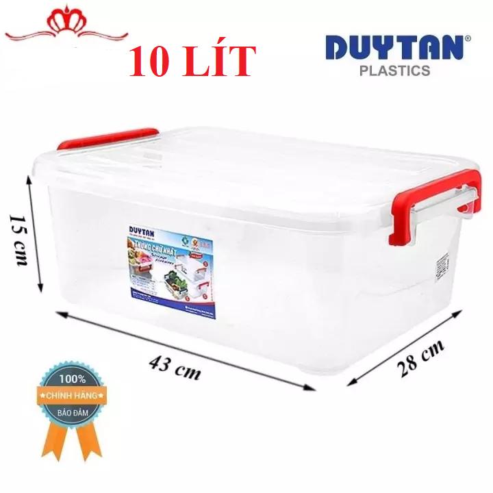 [SIÊU TO DÀY - THÙNG 10 LÍT] Hộp nhựa đựng thực phẩm 10L , đồ đa năng có nắp gài đậy kín chắc chắn bảo quản thực phẩm đựng đồ thoải mái cao cấp