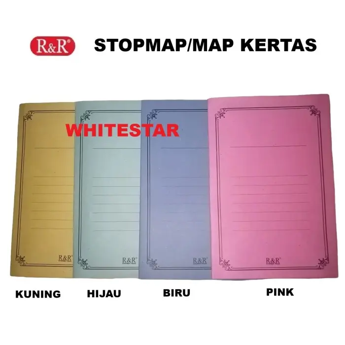 stopmap kertas Uk. F4 / folio - map / stop map - r&r - Shop | Tokopedia