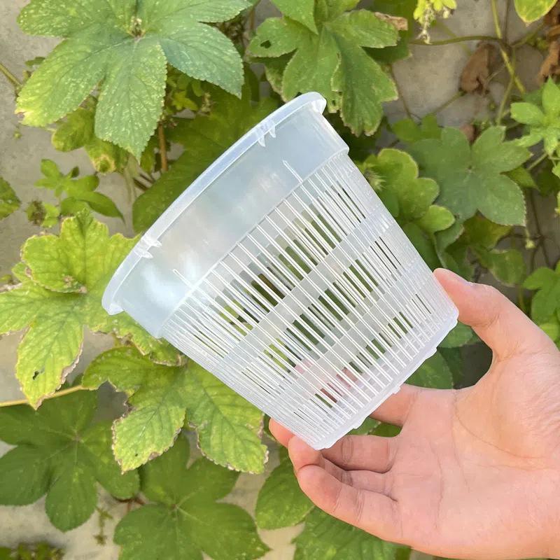 11/14cm Mesh Pot Root Control Transparent Flowerpot For Orchid Flower Breathable Growth Container Garden Plastic Flower Pot 0