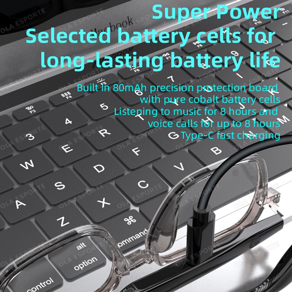 Smart Glasses Wireless Bluetooth 5.4 Smart Touch Music Control Headphone Sunglasses Voice Call Outdoor Sports Smartglasses 2025 - Image 5