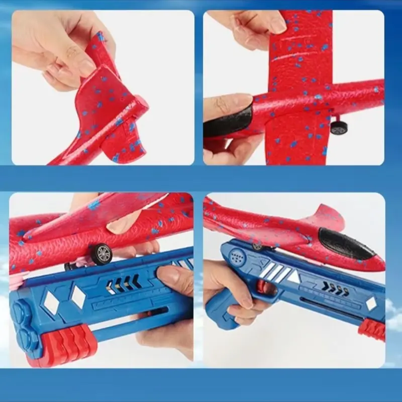Đồ Chơi Vận Động Trẻ Em Bắn Máy Bay Xốp Có Đèn  Và Diều Ngoài Trời Toy 4