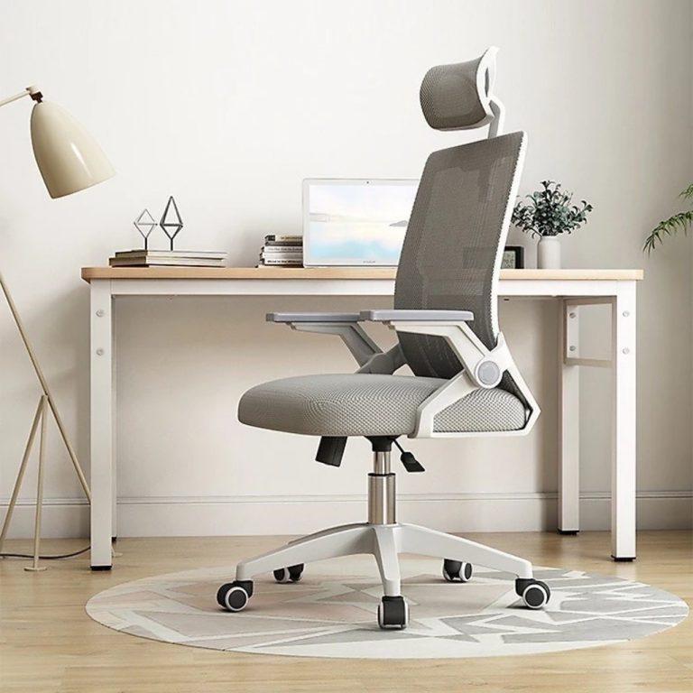 Ghế Công Thái Học Màu Trắng Đen Cao Cấp – HVK-S04- Hanvika 6