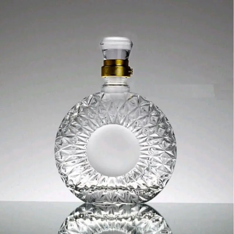 [ VIPShop ] Vỏ Bình Thủy Tinh XO Tròn đựnġ Rượu 500ml, Chai đựnġ rượu XO, Hàng Loại 1, CTT-08 4