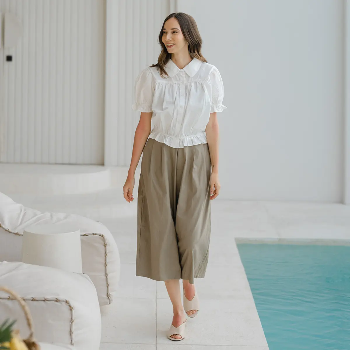 Beatrice Clothing Stella Pants - Celana Kulot 7/8 Wanita