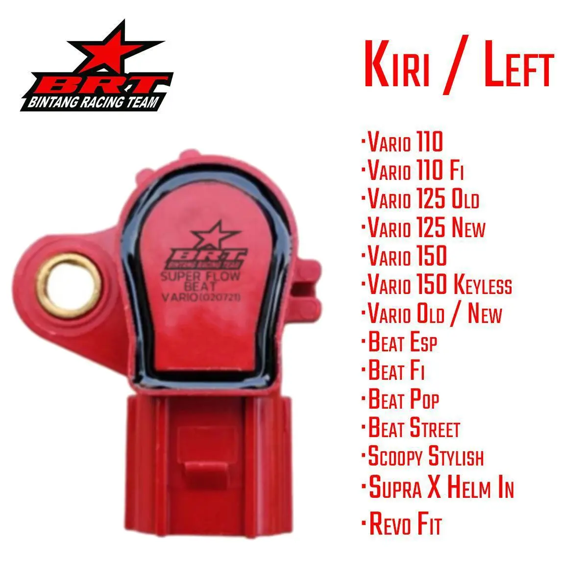 Type-A-Merah 1Pcs-Kiri