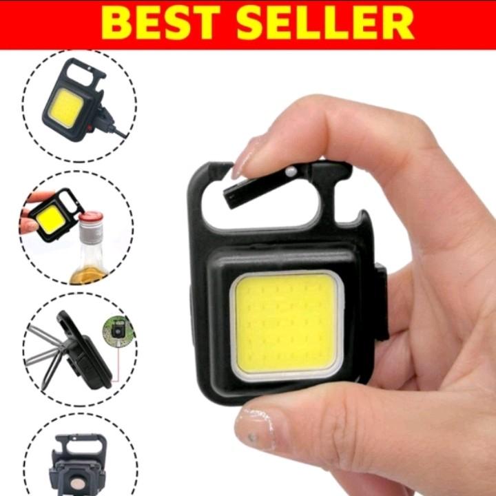 BEST SELLER ĐÈN PIN MÓC KHÓA MINI . Đa Năng Và Siêu Tiện Lợi Với 3 Chế Độ Sáng + Nam Châm Hút Sau Lưng + Kháng Nước Và Sạc Type-C