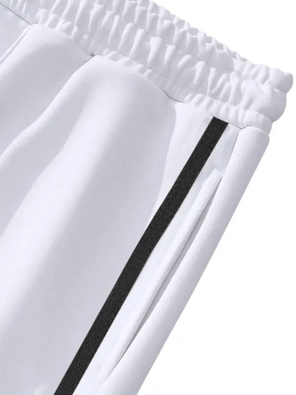 Men's Pants, Regular Fit Casual Comfy Breathable Drawstring Waist Trousers for Fall & Winter, Men's Bottoms for Daily Wear 7