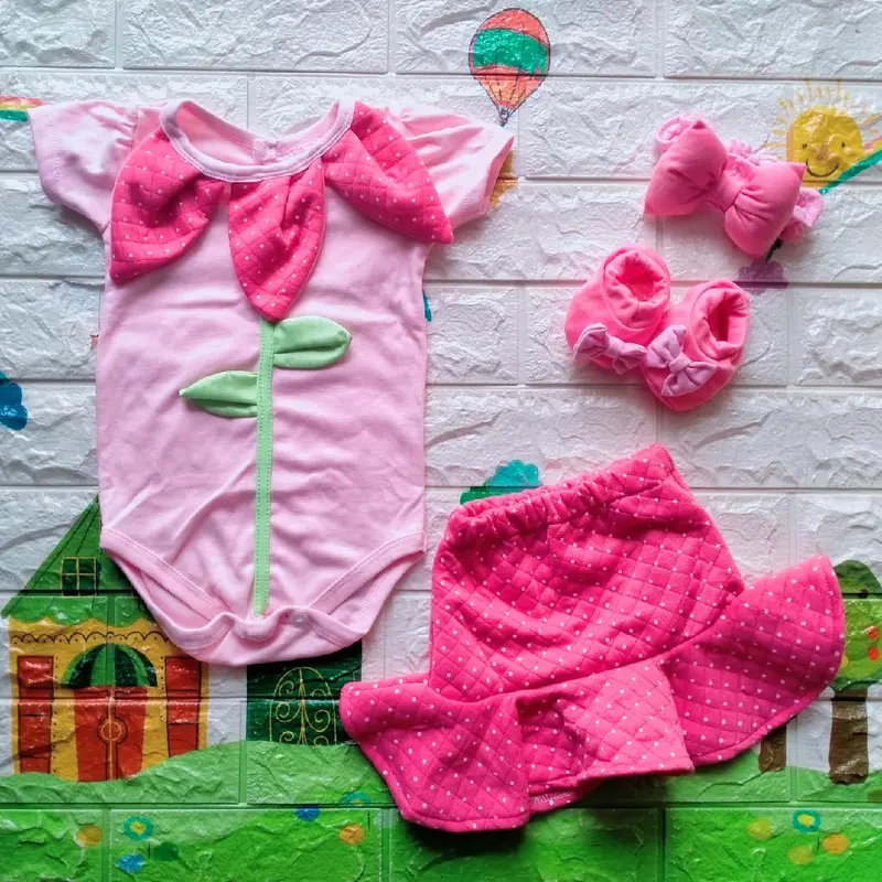 BAJU BAYI Perempuan 0 6 bulan Cewek Setelan JUmper anak Newborn Newbron untuk Akikah Pesta Formal Newbron Pakaian bayi Perempuan cewek SET rok tutu baru lahir Free Bonus Bandana sepasang sepatu umur 0 1 2 3 4 5 Bulan bayi cewek Viral Hits Pekanbaru  PKU 2