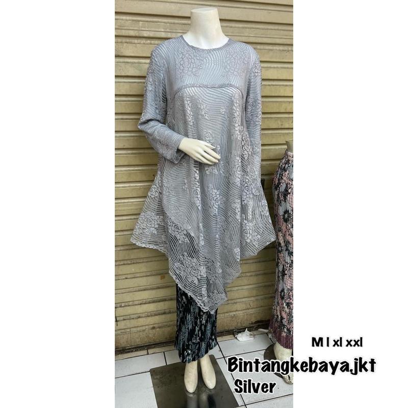 KEBAYA BRUKAT TUNIK MIRING KEBAYA TUNIK BROKAT KEBAYA TUNIK MODERN KEBAYA TUNIK 5