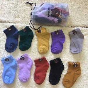 Sét 10 đôi tất gấu trẻ em chất dày dặn không bai xù từ 1 đến 12 tuổi