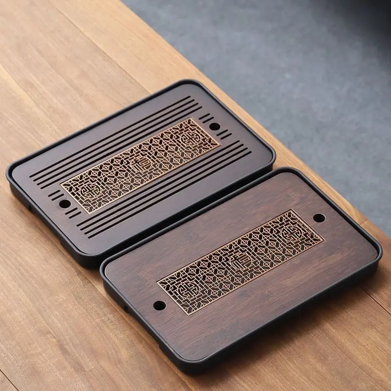 Tea tray household new simple small dry bubble table tea table row water storage kung fu tea set tray clearance tsa  tray  aesthetic