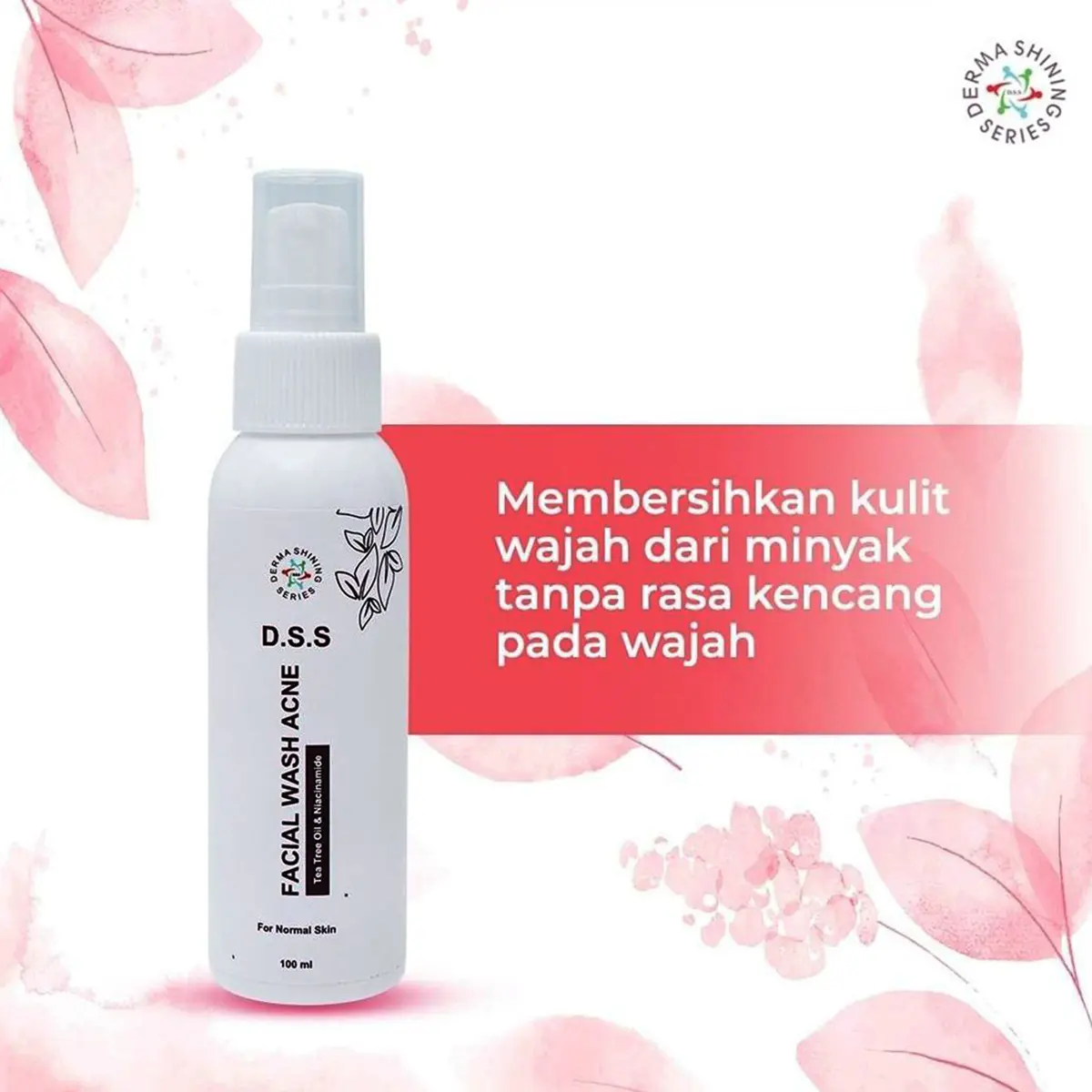 DSS DERMA SHINING FACIAL WASH ACNE - PEMBERSIH WAJAH JERAWAT