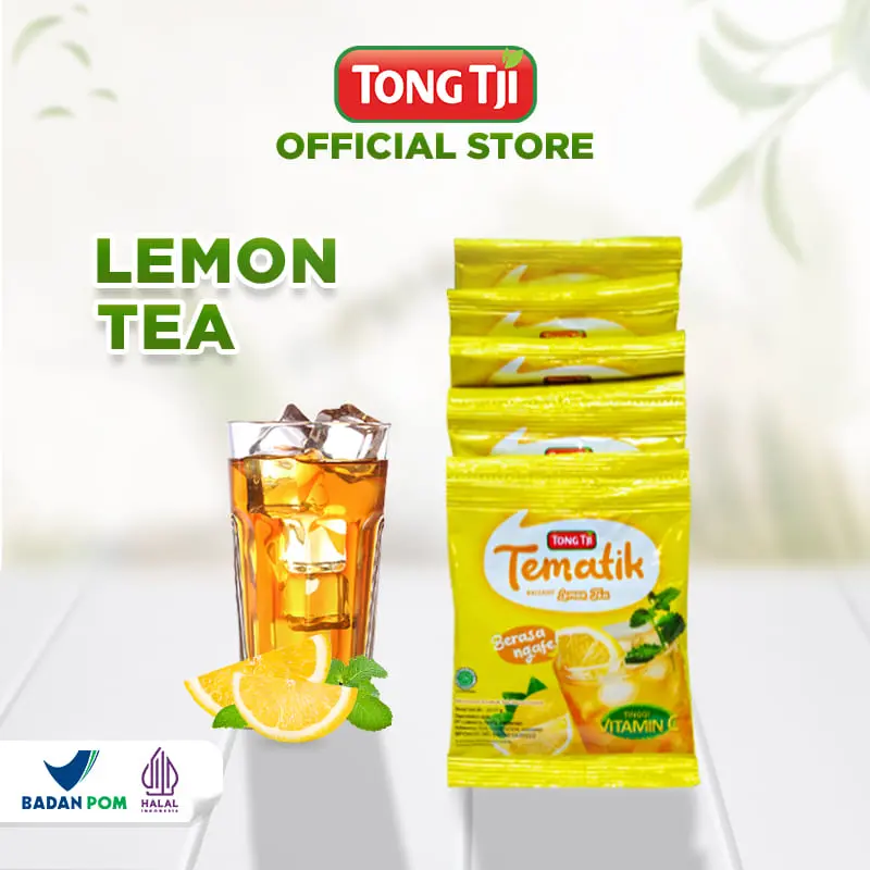 [PROMO] Tong Tji Tematik Lemon Tea Renceng 1 RENCENG isi 10 SACHET - Minuman Serbuk / Bubuk / Instant Powder Drink