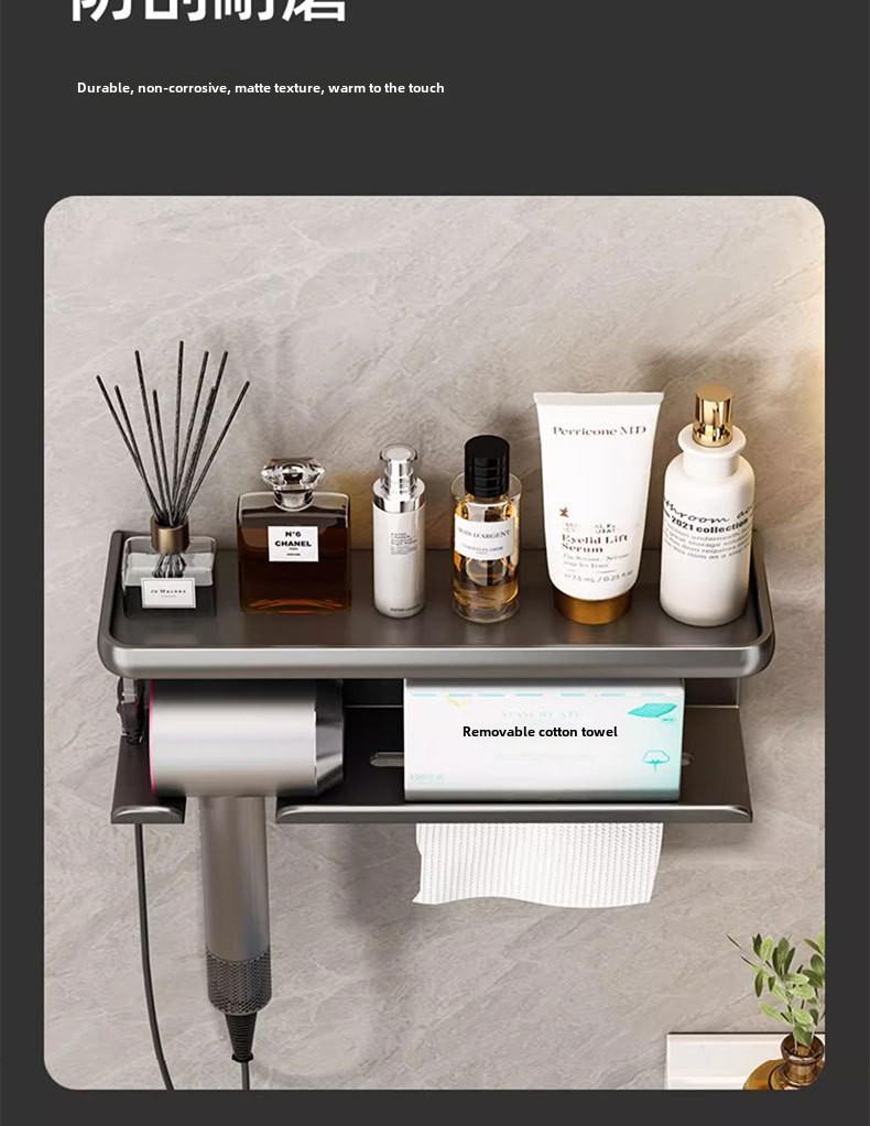 Product Introduction of Bathroom storage rack for hair dryer 8