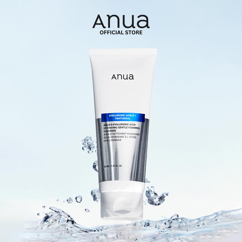 Anua 8 Hyaluronic Acid Hydrating Gentle Facial Foaming Cleanser 150ml Face Wash Skincare 2