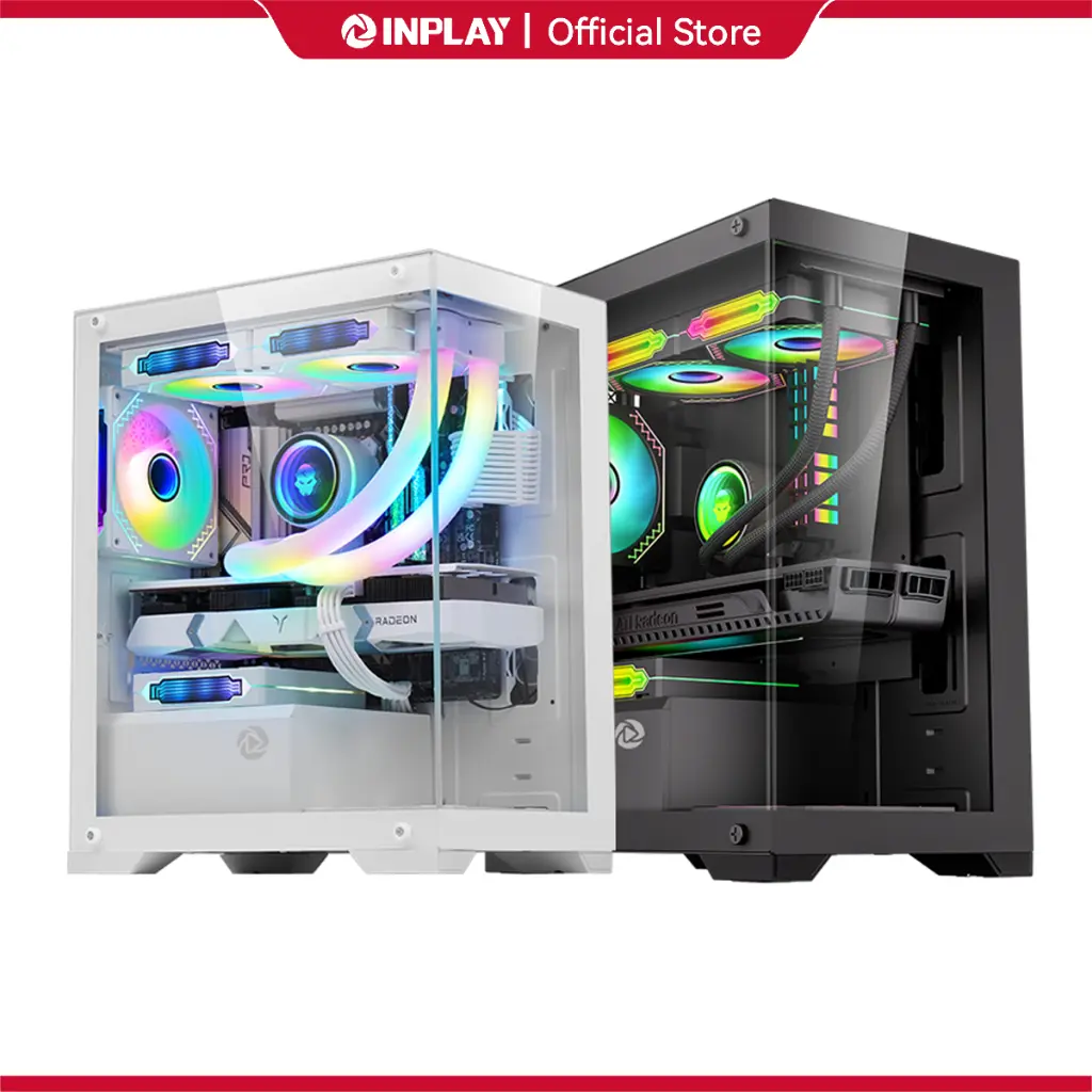 Pinoy TechInplay Openview V100 PC Case Gaming Computer Case Mid-Tower M ...