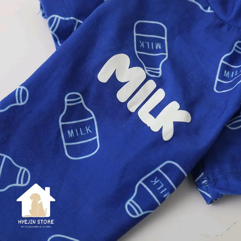 Milk Top | Baju anabul anjing kucing warna biru abu hitam 4