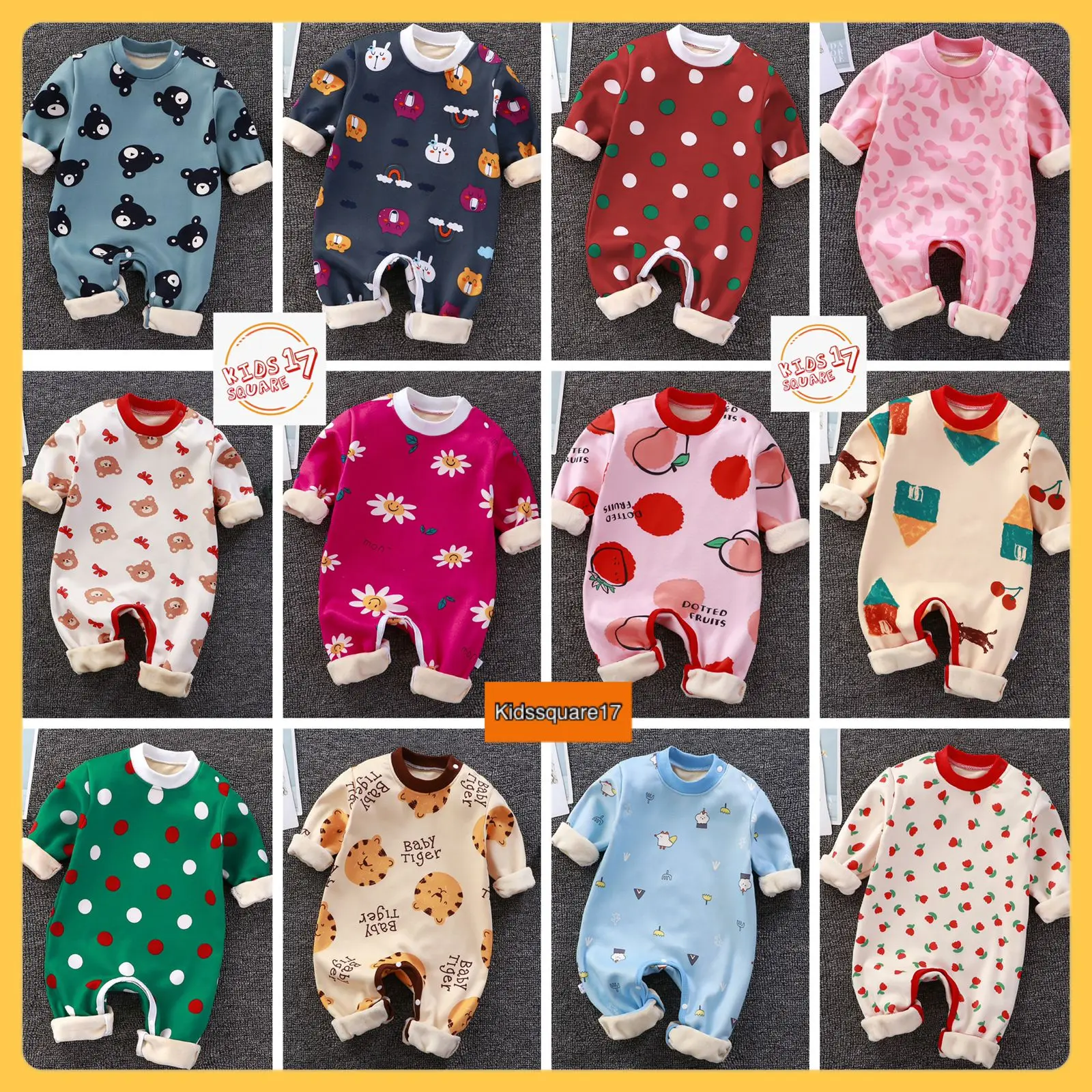 SLEEPSUIT BAYI IMPORT , BAJU TIDUR BABY , JUMPSUIT BABY , JUMPER BAYI IMPORT 6-12 BULAN