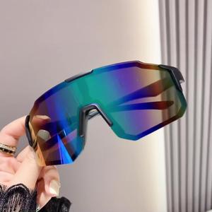 Kính râm, dành cho nam và nữ, chống gió, chống cát, màu sắc rực rỡ, bảo vệ mắt, thích hợp cho các môn thể thao ngoài trời