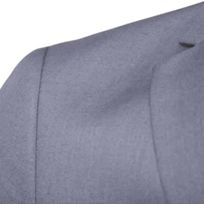Product Introduction of Benferry 2 pcs/set plus size men solid color long sleeve lapel slim button business suit Menswear Overalls Pants Smooth Straight Stylish 22