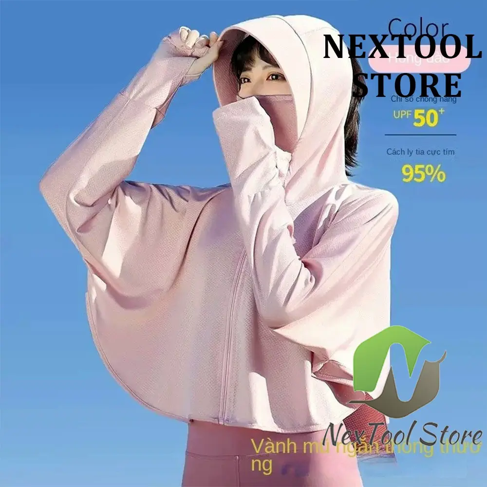 Quần Áo Đạp Xe, Dành Cho Nữ, Tay Áo Dài, Chất Liệu Lụa Lạnh Thoáng Khí, Chống Tia UV Sport Chạy Xe Đạp Top
