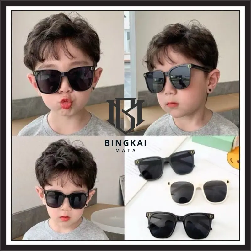 Kacamata Hitam Anak Trendy Kece Vintage Retro BM-H013 Kacamata Style Untuk Anak Wanita Dan Pria Aksesoris Anak Import