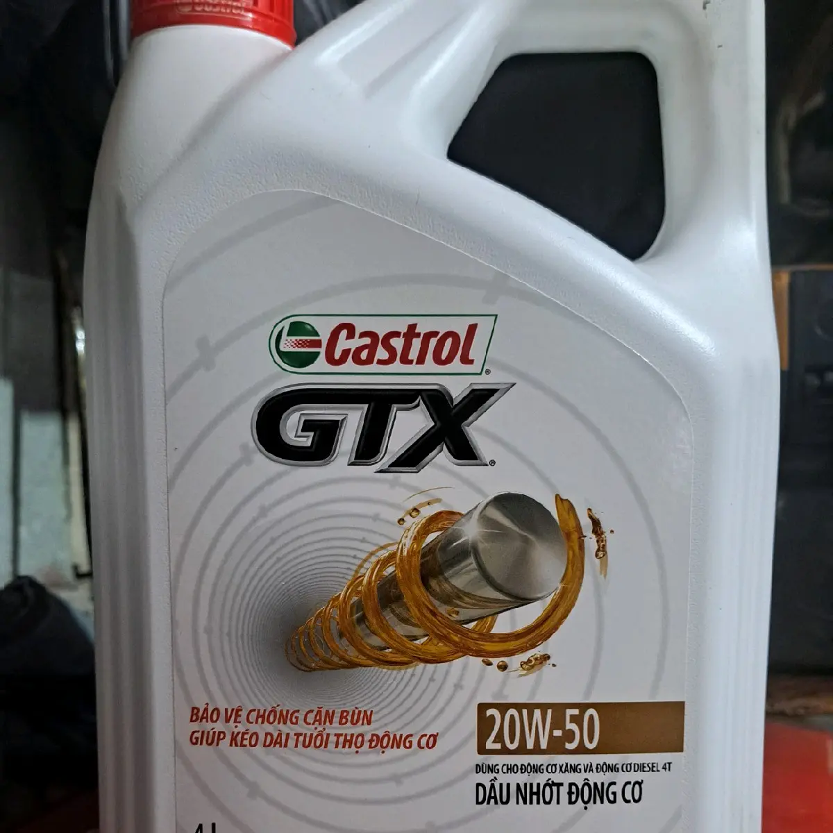 Dầu động cơ xe hơi máy xăng & dầu 20w50/ 4L