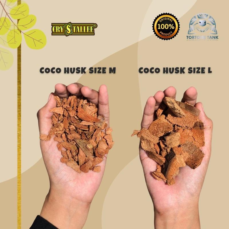 CRYSTALLEE CocoHusk/Coco Husk Alas Kandang Kura Reptile Kadal Ular 2