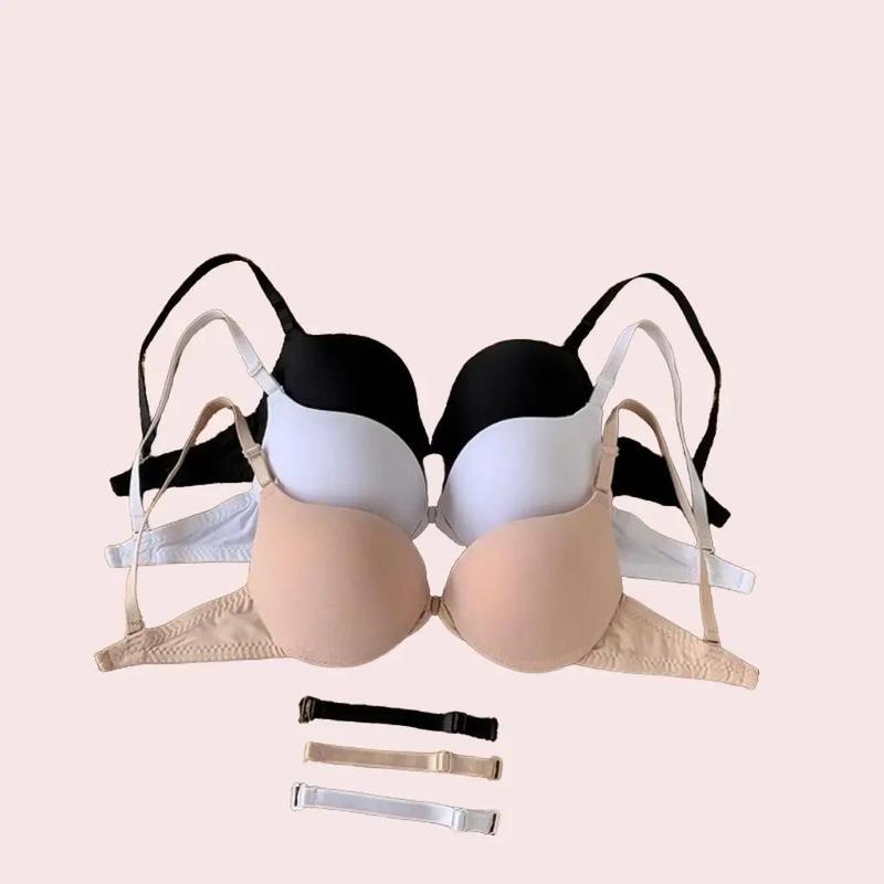 Áo ngực cài trước đệm lót mỏng nâng ngực 2.5cm Nữ Bra Nhung Tua Rua
