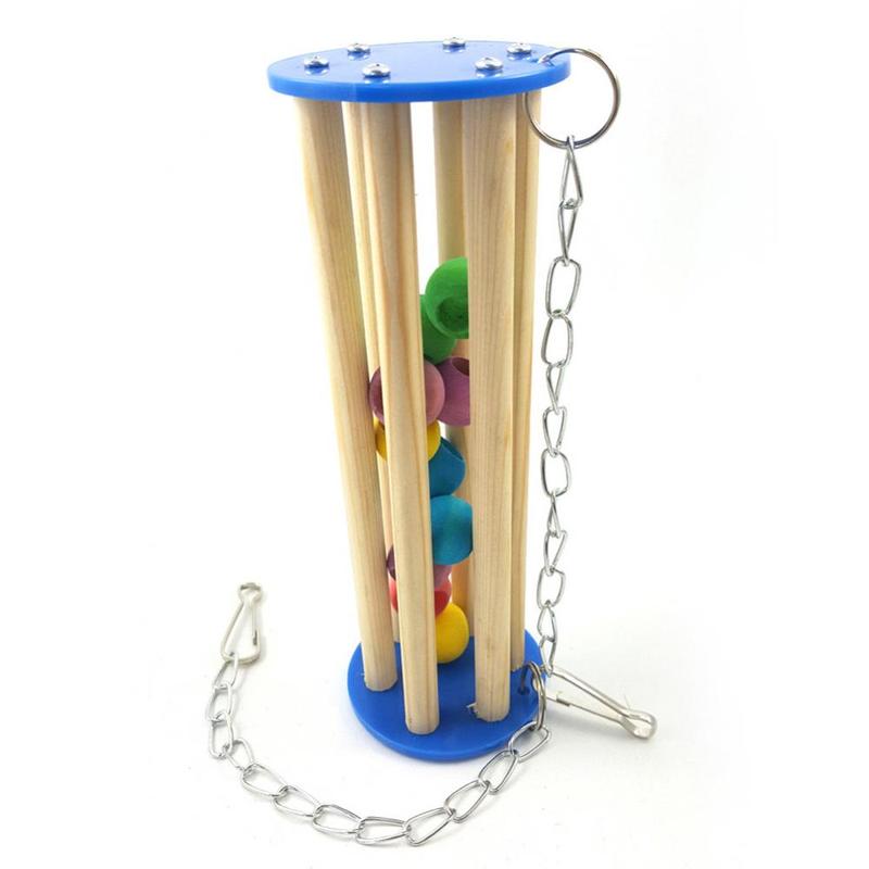 Product Introduction of Pet Bird Squirrel Parrot Bead Chain Chewing Climbing Swing Bite Toy Cage Decor Birds Accessoires Parrot Accessories Bird Toys 2